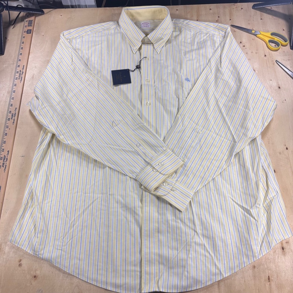 Brooks Brothers XXL Traditional Fit Non-Iron Supima Cotton Striped Shirt NWT